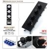 Black Wall-Mounted Waterfall Shower System with Thermostat view 3