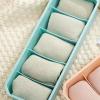 Qcwwy Sock Storage Box, Plastic, Stackable, Multi-Compartment Organizer for Lingerie, Home, Office, Desktop Organization view 4