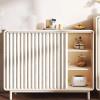 YSZBD Self-Adhesive Sliding Cabinet Curtain, Beige, W180 x H180 cm view 1