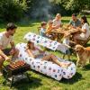 Inflatable Pool Lounger Air Sofa with Sun Shade view 3