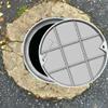 Generic Large Round Manhole Cover with Base, 82 cm Diameter view 1