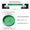 Generic Heavy-Duty Round Manhole Cover for Septic Tanks, 16 to 40 in Diameter, Concealed Recessed Sewer Cover with Lawn Edge view 2