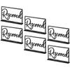 COOPHYA 6-Piece Acrylic Reserved Table Signs, Black view 1
