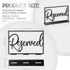 COOPHYA 6-Piece Acrylic Reserved Table Signs, Black view 2