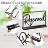 COOPHYA 6-Piece Acrylic Reserved Table Signs, Black view 3