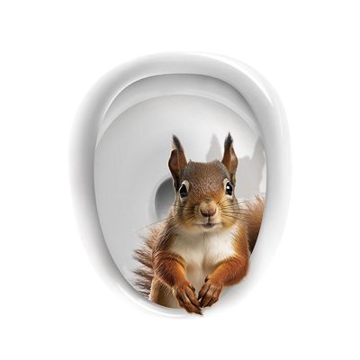 Cute Cat Toilet Seat Sticker