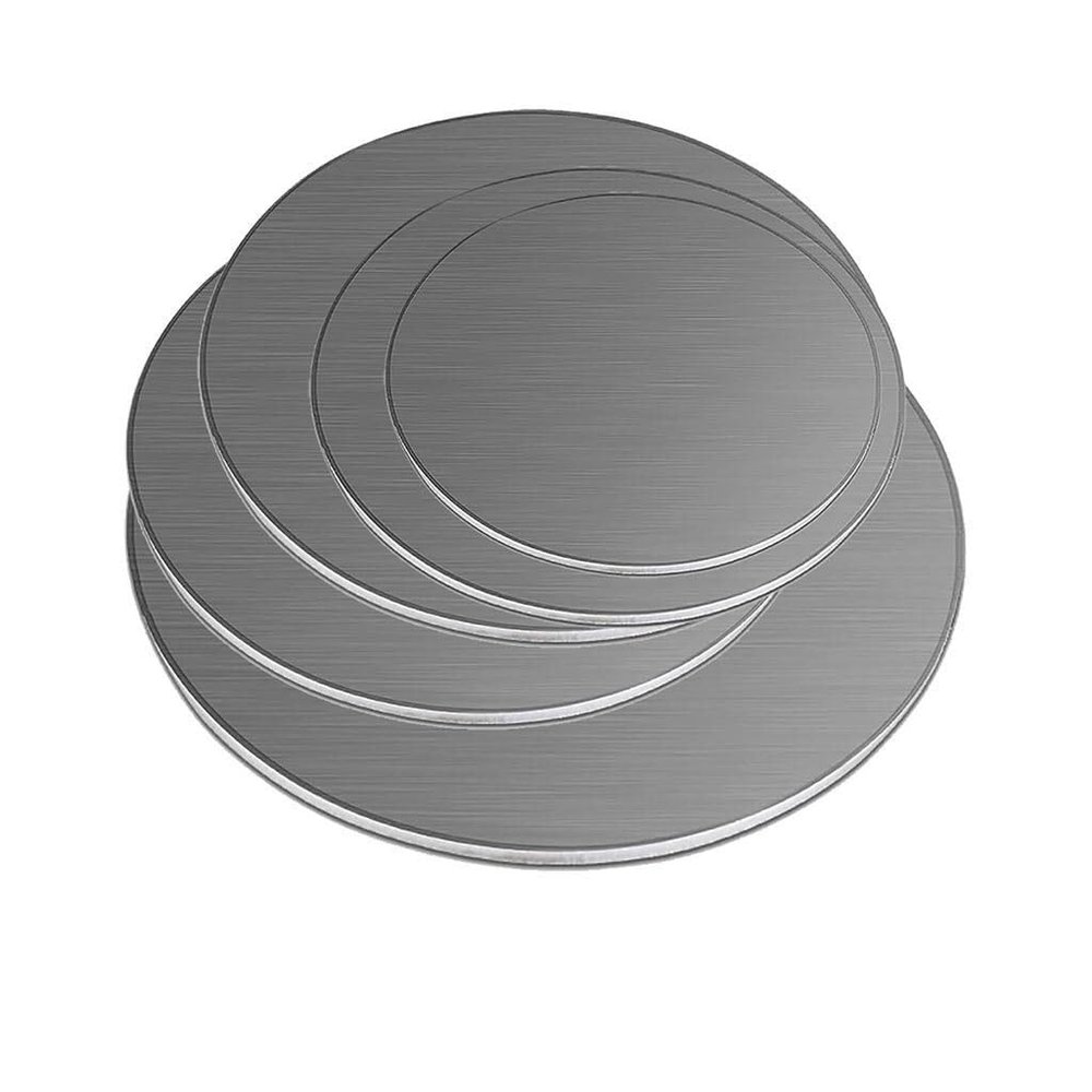 Flat, Round Stainless Steel Blanks, 304 Stainless Steel Disc, 0.55 mm Thick, Diameter 50–300 mm (0.6 mm Thick, 180 mm Dia.)