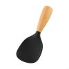 Silicone Rice Spoon with Heat-Resistant Design and Ergonomic Wooden Handle (White) view 4