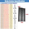 Heavy-Duty Adjustable Drain Cover Grate, Weather-Resistant Resin Screen for Garden and Backyard Drainage Channels (40 x 50 x 3 cm) view 3