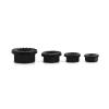 Stainless Steel Wheel Axle Nuts, Hex Locknuts with Toothed Spinlock Flange, Carbon Steel, Black, M3–M12, 97-Pack (M4, 20 pcs) view 2