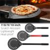 UDHSNJZG Pizza Peel, 1 Piece, Small Perforated Pizza Peel with Short Handle, Nonstick, Kitchen Utensil, Pizza Turner for Oven Accessories (Black, 9 in, 60 cm) view 3