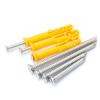 Plastic Expansion Tube Wall Anchors, 6/8/10 mm, Zinc and Stainless Steel, Assorted Packs (8 x 80 mm, 50 pcs, Zinc Screws) view 2
