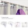 UERWOWELL Scandinavian Minimalist Shower Curtain, Purple Flowers and Blue-Green Foliage, Quick-Drying Fabric, 120 x 200 cm view 4