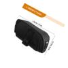 Alasum Black Nylon Bicycle Saddle Bag with Zipper view 2