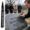 Tombstone Lettering Marker - Gold Repair Marker for Memorials view 3
