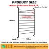 Wall-Mounted Vinyl Roll Storage Rack, Adjustable Stand for 8 or 10 Rolls view 2