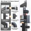 Wall-Mounted Vinyl Roll Storage Rack, Adjustable Stand for 8 or 10 Rolls view 4