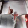 Stainless Steel Drain Pan and Replacement Tray for Washing Machines, Rectangular Oil-Change Drain Design to Protect Floors view 2
