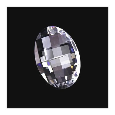 38 mm K9 Clear Faceted Crystal Glass Prisms for Pendant Lights and Chandeliers, Home Decoration (63 mm, 80 pcs)