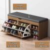 Generic Shoe Bench with Padded Seat and Storage Compartment view 4