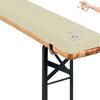 SWJ-SWJSSB Waterproof 5 cm Thick Bench Cushion, Beige, 120 x 30 cm view 1
