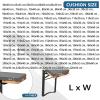 SWJ-SWJSSB Waterproof 5 cm Thick Bench Cushion, Beige, 120 x 30 cm view 2