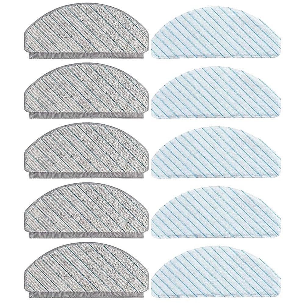 Mop Pads for Deebot OZMO T10/T10 Plus, Reusable Microfiber Robot Vacuum Mop Pads, 10-Pack