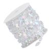 Akozon 10 m Iridescent Rectangular Acrylic Bead Garland for Weddings and Festivals view 2