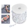 Akozon 10 m Iridescent Rectangular Acrylic Bead Garland for Weddings and Festivals view 4