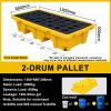 Durable, Stackable Spill Containment Tray with Drain Outlet for Warehouses and Industrial Use view 2
