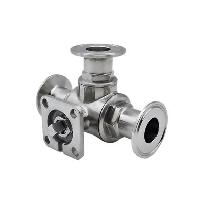 1.5–4 in. Tri-Clamp T/L-Port Ball Valve, 304/316L Stainless Steel
