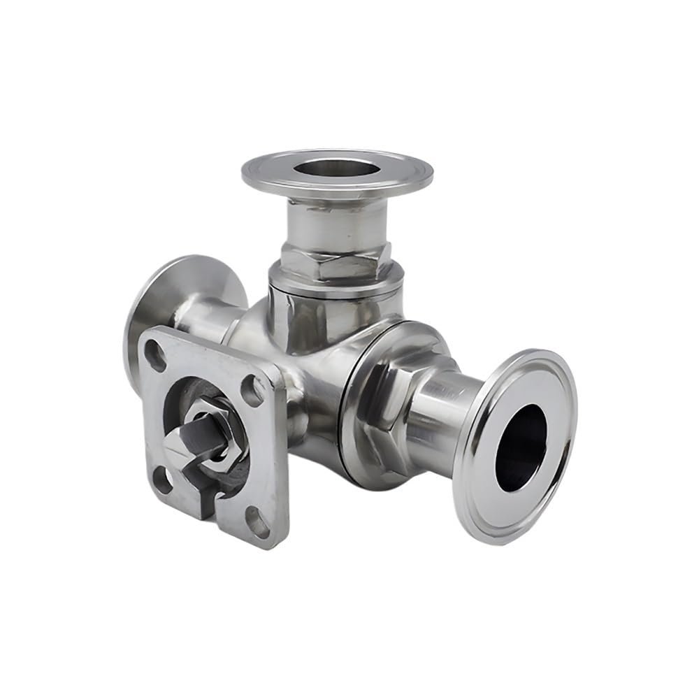 1.5–4 in. Tri-Clamp T/L-Port Ball Valve, 304/316L Stainless Steel
