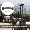 LIFKICH Gas Patio Heater Replacement Wheels with Metal Casters, Includes Screws view 4
