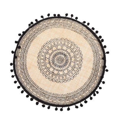 Zerodeko Heat-Resistant Fabric Placemat in Black