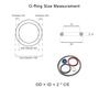 Nitrile Rubber O-Ring Seal Kit, CS 3.5 mm, Black, 10 Pieces, Outer Diameter 10160 (56 x 49 x 3.5 mm) view 4
