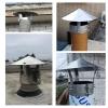 All-Weather Chimney Cap, Windproof Stainless Steel Cone Exhaust Cap for Round Chimneys, 26 cm Diameter view 4