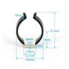 10-Pack Stainless Steel Narrow-Base Spring Pipe Clamps, 20/25/28/30 mm (28 mm) view 3