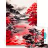 Red Lake 1000-Piece Puzzle for Adults, Brain Teaser, Family Game, Precision-Cut, Creative Gift (38 x 52 cm) view 1