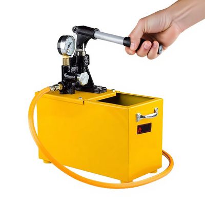Manual Hydraulic Test Pump with Pressure-Reducing Valve and Pressure Gauge