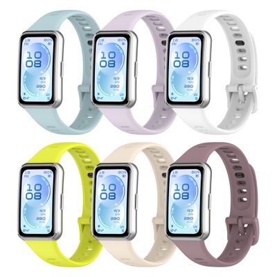KUTEWEU Compatible Replacement Band for Huawei Band 11 Pro/Huawei Band 11 Smartwatch, Silicone Sport Strap, 6-Pack