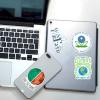 Eco-Friendly Stickers | 50 Reusable Natural Green Stickers view 2