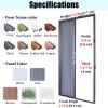 Aluminum Folding Interior Door with Lock and Hardware, Custom Size (H 215 cm, W 60 cm) view 2