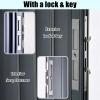 Aluminum Folding Interior Door with Lock and Hardware, Custom Size (H 215 cm, W 60 cm) view 4