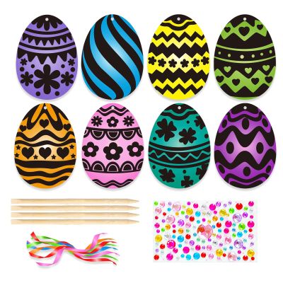 SERUCARY Easter Egg Scratch Paper Set