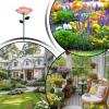 Metal Butterfly Bath with Flower Design, Decorative Bee Water Station view 3