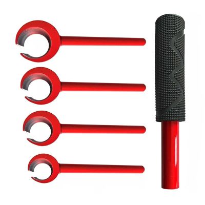 Aolidsive 4-Piece Hinge Adjustment Wrench Set, Hardened Steel, Rubber Grip