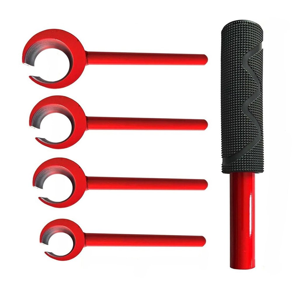 Aolidsive 4-Piece Hinge Adjustment Wrench Set, Hardened Steel, Rubber Grip