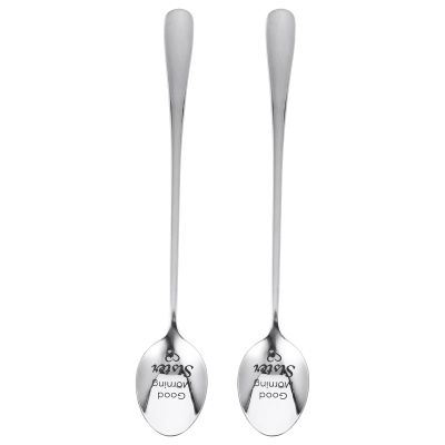 PACKOVE 2-Piece Stainless Steel Spoon Set