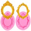 2-Piece Mini Vintage Frame Silicone Mold view 1