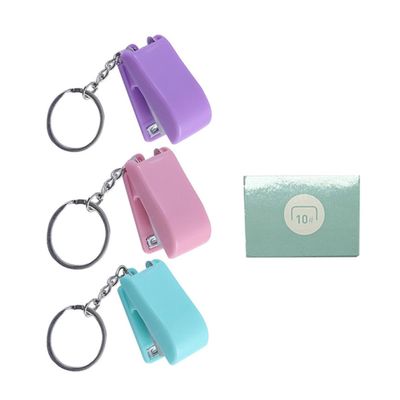 TOVINANNA Small Lightweight Plastic Keychain Stapler